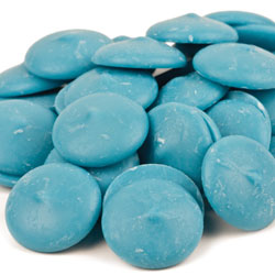 Special Order Item - Merckens Blue (Vanilla) Coating Wafers - 25 lb (Free Shipping not available)