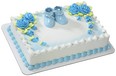 Blue Baby Booties Cake Topper