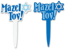 Mazel Tov Cupcake Picks