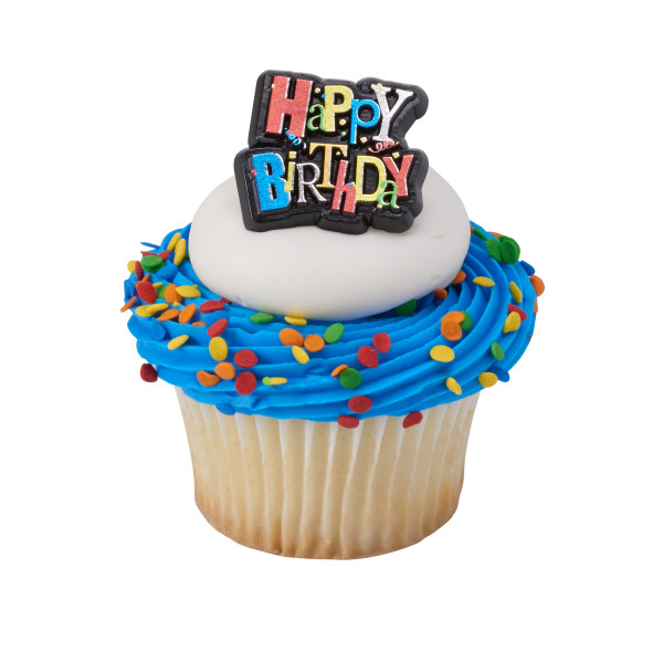Happy Birthday Cupcake Rings