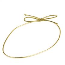 18&quot;  Gold Candy Box Elastic Ties (25 Count)