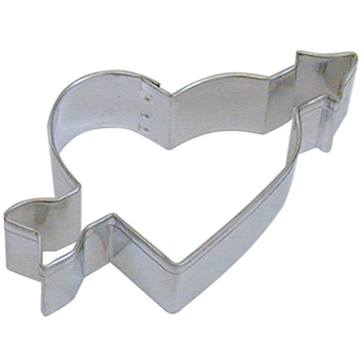 Heart with Arrow Cookie Cutter - 4&quot; 