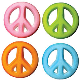 Peace Sugar Decorations - Limited Supply