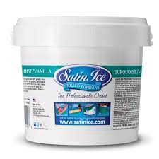 Satin Ice Fondant - Turquoise/Vanilla 2 lb tub