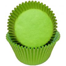 Lime Green Mini Baking Cups 