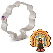 LilaLoa&#039;s Forward Facing Turkey Cookie Cutter - 3 5/8&quot;