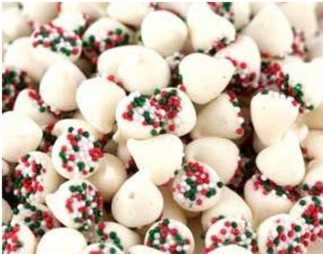 Petite Christmas Mints with nonpareils - 8 oz
