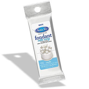 Satin Ice Fondant - White/Vanilla 4.4 oz 