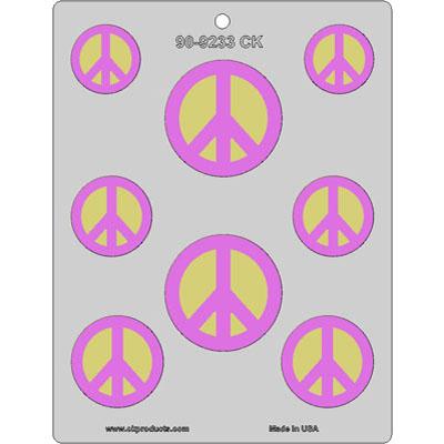 Peace Chocolate Mold - 1 1/2" to 2 1/2" - Limited Supply