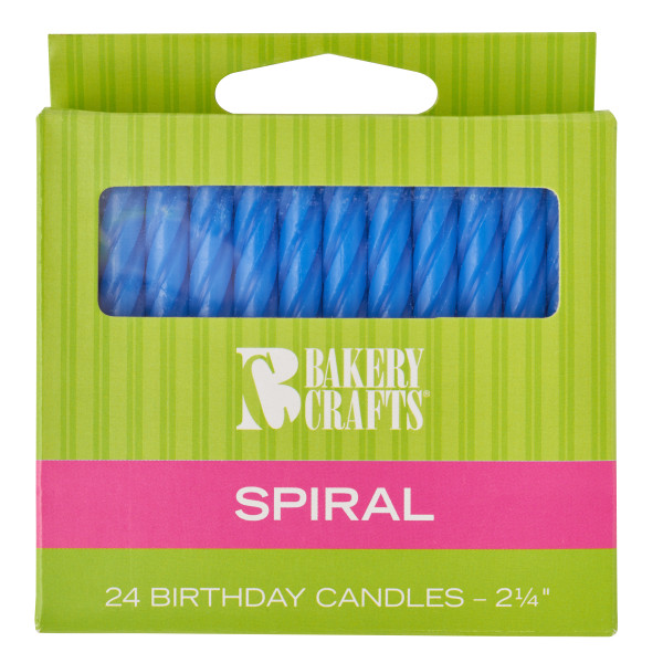 Blue spiral Candles      