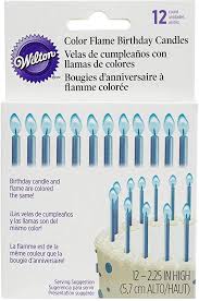 Blue Color Flame Candles