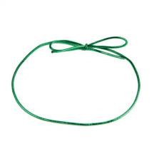18"  Green Candy Box Elastic Ties (25 Count)