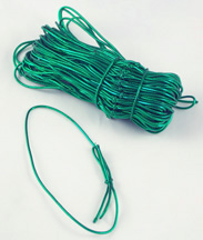 18" Green Candy Box Elastic Ties (10 Count) 