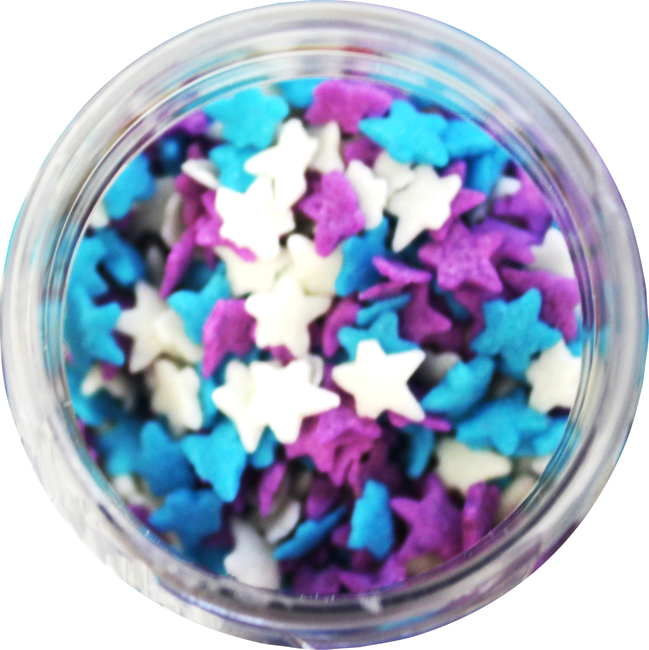 Bulk Item - Stars -Light Blue, Purple, White Quins - 10 LB