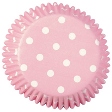 Pink Polka Dot Mini Baking Cup