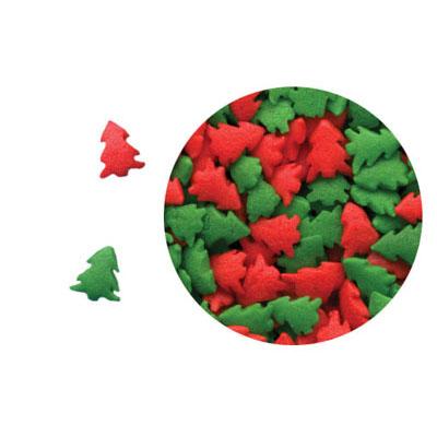 Red and Green Christmas Tree Quins - 2 oz