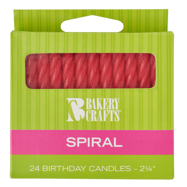 Red spiral Candles