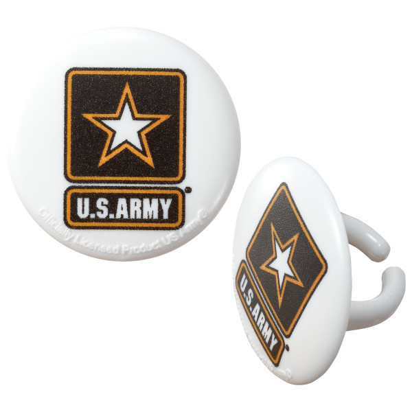 US Army Cupcake Rings
