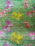 Yellow, Pink, & Purple Floral Pattern Poly Foil
