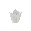Bulk Item - Mini White Tulip Baking Cups - Full Sleeve