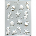 Sea Creatures Hard Candy Mold - 1" to 1 3/4"