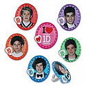 Novelty Clearance - One Direction Cupcake Rings