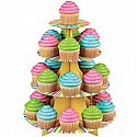 Colored Cupcake Stand - 25 count