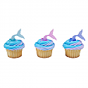 Mermaid Tail Wrap Cupcake Topper 
