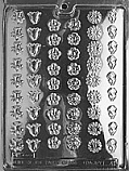 Assorted Flowers Chocolate Mold - 3/4" to 3" (CLONE)