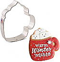 Coffee Mug with Whip Cream Top Cookie Cutter