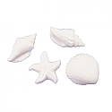 Seashells and Starfish Assortment Sugar Decorations
