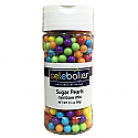 Rainbow Mix Sugar Pearls - 3.5oz. 6MM 