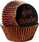 Thanksgiving - Give Thanks Baking Cups