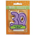 #30 Purple Just Getting Stared Candle