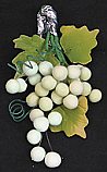 Grape Clusters w/leaves - Green - 3.5"
