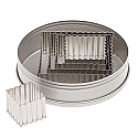 Fluted Square Cutter Set - 5 Piece