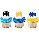 Batman Dark Knight Cupcake Rings