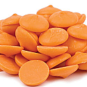 Special Order Item - Merckens Orange (Vanilla) Coating Wafers - 25 lb (Free Shipping not available)