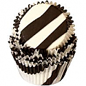 Black Zebra Mini Baking Cups