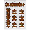 Autism Letters Chocolate Mold - 1 1/2"