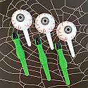 Halloween Eyeball and Witch Finger Cupcake Toppers