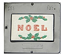 Noel Card Chocolate Mold - 6.5"