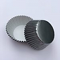 GD Foil Mini Baking Cups - Gray - Dark Silver