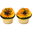 Spider & Web Cupcake Rings