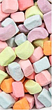 Mini Dehydrated Marshmallows -  Colored Shapes - 1 ounce
