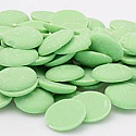 Special Order Item - Merckens Light Green (Vanilla) Coating Wafers - 25 lb (Free Shipping not available)