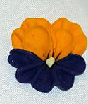 Pansy - Purple and Yellow - 1 1/2"