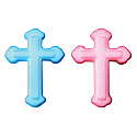Blue (Only) Cross Sugar Decorations