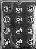 Assorted Baby Mints Chocolate Mold - 1 1/4"