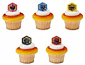 Power Rangers Cupcake Rings
